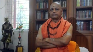 Swami Govind Dev Giri Maharaj, treasurer of Ram Janmabhoomi Tirath Kshetra Nyas said around Rs 1,100 crore will be spent for the Ram temple project.(HT FILE PHOTO) Swami Govind Dev Giri Maharaj, treasurer of Ram Janmabhoomi Tirath Kshetra Nyas said around Rs 1,100 crore will be spent for the Ram temple project.(HT FILE PHOTO)