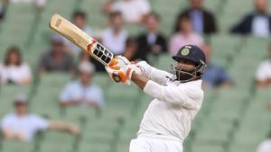 India's Ravindra Jadeja plays a pull shot during play on day two of the second cricket test between India and Australia at the Melbourne Cricket Ground, Melbourne, Australia, Sunday, Dec. 27, 2020.(AP) India's Ravindra Jadeja plays a pull shot during play on day two of the second cricket test between India and Australia at the Melbourne Cricket Ground, Melbourne, Australia, Sunday, Dec. 27, 2020.(AP)