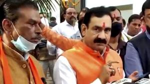 Madhya Pradesh Home Minister Narottam Mishra.(PTI) Madhya Pradesh Home Minister Narottam Mishra.(PTI)