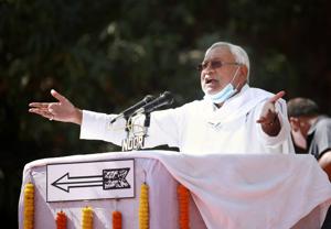 Nitish Kumar had recently quit from the post of party chief and handed over JD(U) to party leader Ramchandra Prasad Singh.(PTI) Nitish Kumar had recently quit from the post of party chief and handed over JD(U) to party leader Ramchandra Prasad Singh.(PTI)