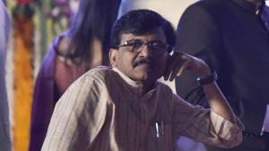 Sanjay Raut sits after the swearing ceremony at Shivaji Park Dadar in Mumbai, India, on Thursday, November 28, 2019.(Anshuman Poyrekar/HT Photo) Sanjay Raut sits after the swearing ceremony at Shivaji Park Dadar in Mumbai, India, on Thursday, November 28, 2019.(Anshuman Poyrekar/HT Photo)