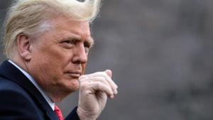 US President Donald Trump departs on travel to West Point, New York from the South Lawn at the White House in Washington, US.(Reuters)