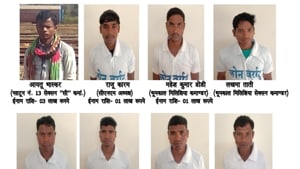 The eight Maoists who surrendered in Chhattisgarh’s Dantewada on Monday.(Chhattisgarh Police) The eight Maoists who surrendered in Chhattisgarh’s Dantewada on Monday.(Chhattisgarh Police)