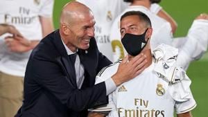 Zinedine Zidane and Eden Hazard(Getty Images) Zinedine Zidane and Eden Hazard(Getty Images)