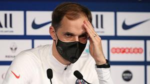 Thomas Tuchel during a post-match press conference.(Getty Images) Thomas Tuchel during a post-match press conference.(Getty Images)