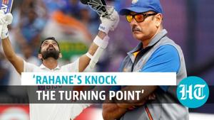 <p>Indian cricket team's head coach Ravi Shastri has said that the knock played by Ajinkya Rahane in the 1st innings of the 2nd test was the turning point of the match. Shastri said that Rahane showed great character in his innings that lasted around 6 hours. 'When Rahane went out to bat, we were 2 down for 60, and then to bat six hours. It was also the toughest day to bat, because it was overcast all day and he batted with unbelievable concentration,' Shastri said. He also spoke on the difference in captaincy styles of Virat Kohl;I and Ajinkya Rahane. Shastri said that while Kohli is very passionate, Rahane is calm and composed and that has a calming influence on the team and the youngsters. Shastri was speaking after India beat Australia by 8 wickets in the 2nd test in Melbourne to level the test series. Watch the full video for all the details.</p> <p>Indian cricket team's head coach Ravi Shastri has said that the knock played by Ajinkya Rahane in the 1st innings of the 2nd test was the turning point of the match. Shastri said that Rahane showed great character in his innings that lasted around 6 hours. 'When Rahane went out to bat, we were 2 down for 60, and then to bat six hours. It was also the toughest day to bat, because it was overcast all day and he batted with unbelievable concentration,' Shastri said. He also spoke on the difference in captaincy styles of Virat Kohl;I and Ajinkya Rahane. Shastri said that while Kohli is very passionate, Rahane is calm and composed and that has a calming influence on the team and the youngsters. Shastri was speaking after India beat Australia by 8 wickets in the 2nd test in Melbourne to level the test series. Watch the full video for all the details.</p>