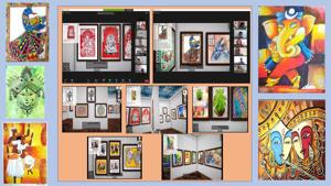 Artworks by students impressed all during the exhibition Artworks by students impressed all during the exhibition