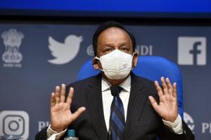 Union Minister Harsh Vardhan(Sanjeev Verma/HT PHOTO) Union Minister Harsh Vardhan(Sanjeev Verma/HT PHOTO)