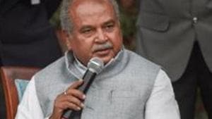 Union Agriculture Minister Narendra Singh Tomar.(PTI) Union Agriculture Minister Narendra Singh Tomar.(PTI)