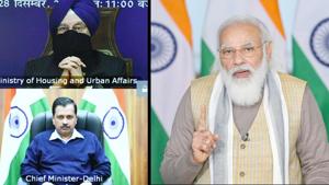 Prime Minister Narendra Modi speaks after inaugurating India’s first-ever driverless train on Delhi Metro’s Magenta Line, via video link, in New Delhi.(PIB photo) Prime Minister Narendra Modi speaks after inaugurating India’s first-ever driverless train on Delhi Metro’s Magenta Line, via video link, in New Delhi.(PIB photo)