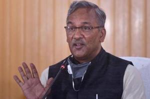 Uttarakhand chief minister Trivendra Singh Rawat addresses a press conference in Dehradun.(PTI FILE) Uttarakhand chief minister Trivendra Singh Rawat addresses a press conference in Dehradun.(PTI FILE)