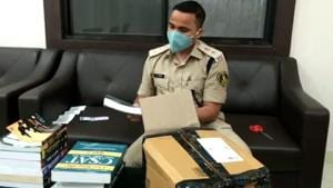 Through this book bank, mainly class 10, 12, graduates and PG students will be benefited. Children of policemen will get a free subscription and civilians will also benefit by paying an annual nominal token amount for membership. (Photo @SurajSinghIPS) Through this book bank, mainly class 10, 12, graduates and PG students will be benefited. Children of policemen will get a free subscription and civilians will also benefit by paying an annual nominal token amount for membership. (Photo @SurajSinghIPS)