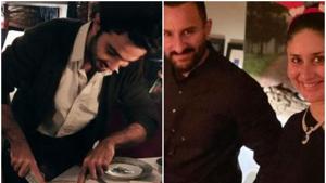 Zahan Kapoor (L) at Kareena Kapoor’s dinner party. Zahan Kapoor (L) at Kareena Kapoor’s dinner party.