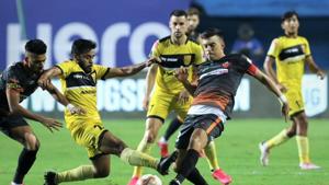 FC Goa beat Hyderabad FC 2-1(ISL/Twitter) FC Goa beat Hyderabad FC 2-1(ISL/Twitter)