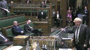 Britain's Prime Minister Boris Johnson speaks during the debate in the House of Commons on the EU (Future Relationship) Bill.(AP) Britain's Prime Minister Boris Johnson speaks during the debate in the House of Commons on the EU (Future Relationship) Bill.(AP)
