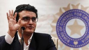 Former Indian cricketer and current BCCI (Board Of Control for Cricket in India) president Sourav Ganguly reacts during a press conference at the BCCI headquarters in Mumbai.(REUTERS) Former Indian cricketer and current BCCI (Board Of Control for Cricket in India) president Sourav Ganguly reacts during a press conference at the BCCI headquarters in Mumbai.(REUTERS)