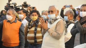 Bihar Chief Minister Nitish Kumar has insisted that the JD (U) is united.(Santosh Kumar/HT PHOTO) Bihar Chief Minister Nitish Kumar has insisted that the JD (U) is united.(Santosh Kumar/HT PHOTO)