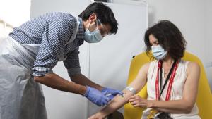 Serum Institute of India has partnered with AstraZeneca to conduct clinical trials and manufacture the vaccine in India.(AP) Serum Institute of India has partnered with AstraZeneca to conduct clinical trials and manufacture the vaccine in India.(AP)