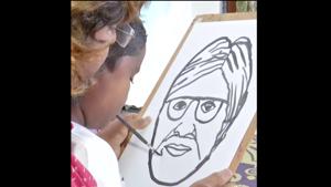After having lost both his hands and legs in an accident, the boy Madhu Kumar now churns out beautiful artworks wielding the paintbrush with the help of his mouth.(ANI) After having lost both his hands and legs in an accident, the boy Madhu Kumar now churns out beautiful artworks wielding the paintbrush with the help of his mouth.(ANI)