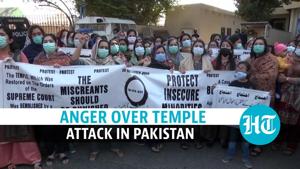 <p>Hindu community members in Karachi protested against the destruction of a temple in northwest Pakistan. The protesters raised slogans against the government demanded justice. Some protesters said that the act could not have been committed without the backing of the government. 30 people allegedly associated with the radical outfit Jamiat Ulema-e-Islam have been arrested in connection with the incident. Around 500 people took part in the demonstration, which was organised by the Pakistan Hindu Council alongside Provincial and National Assembly lawmakers. Watch the full video for all the details.</p> <p>Hindu community members in Karachi protested against the destruction of a temple in northwest Pakistan. The protesters raised slogans against the government demanded justice. Some protesters said that the act could not have been committed without the backing of the government. 30 people allegedly associated with the radical outfit Jamiat Ulema-e-Islam have been arrested in connection with the incident. Around 500 people took part in the demonstration, which was organised by the Pakistan Hindu Council alongside Provincial and National Assembly lawmakers. Watch the full video for all the details.</p>