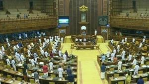 The resolution against farm laws was tabled by chief minister Pinarayi Vijayan, who said that the three central farm laws will only help big corporate houses.(ANI Photo) The resolution against farm laws was tabled by chief minister Pinarayi Vijayan, who said that the three central farm laws will only help big corporate houses.(ANI Photo)