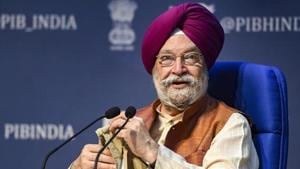 Union Minister for Civil Aviation Hardeep Singh Puri.(PTI) Union Minister for Civil Aviation Hardeep Singh Puri.(PTI)