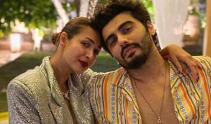 Malaika Arora poses with boyfriend Arjun Kapoor. Malaika Arora poses with boyfriend Arjun Kapoor.