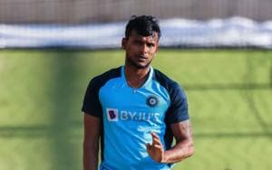 File image of T Natarajan(BCCI) File image of T Natarajan(BCCI)