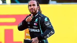Lewis Hamilton acknowledges the crowd.(Getty Images) Lewis Hamilton acknowledges the crowd.(Getty Images)