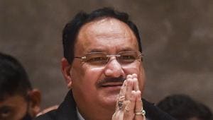 BJP national president JP Nadda during a press conference in Kolkata.(PTI) BJP national president JP Nadda during a press conference in Kolkata.(PTI)