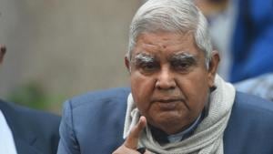 West Bengal Governor Jagdeep Dhankhar urged the administration, the police and also the media to create an atmosphere for a violence-free assembly poll due in April-May this year.(Samir Jana/Hindustan Times) West Bengal Governor Jagdeep Dhankhar urged the administration, the police and also the media to create an atmosphere for a violence-free assembly poll due in April-May this year.(Samir Jana/Hindustan Times)
