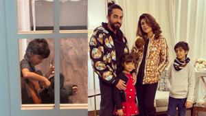 Ayushmann Khurrana and Tahira Kashyap’s son Virajveer turned nine on Saturday. Ayushmann Khurrana and Tahira Kashyap’s son Virajveer turned nine on Saturday.