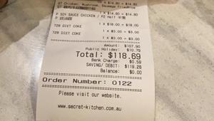 The bill posted by the fan The bill posted by the fan
