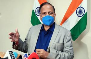 FILE: Delhi Health Minister Satyendar Jain speaks to media during a press conference, in New Delhi. (ANI Photo) FILE: Delhi Health Minister Satyendar Jain speaks to media during a press conference, in New Delhi. (ANI Photo)