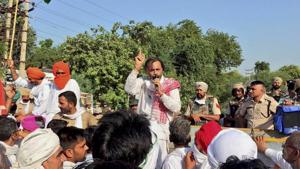 Farmers across the country, especially from Haryana and Punjab, have been protesting around Delhi against the Centre’s three contentious farm laws that were passed in September.(PTI) Farmers across the country, especially from Haryana and Punjab, have been protesting around Delhi against the Centre’s three contentious farm laws that were passed in September.(PTI)