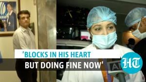 <p>Former Indian Cricket team captain Sourav Ganguly underwent coronary angiography after a 'mild' heart attack and is stable now. He was diagnosed with three blocked coronary arteries on Saturday. Authorities at the hospital said there is a history of heart disease in Ganguly's family. Dr Rupali Basu, MD and CEO, Woodlands, said that angiography was done followed by angioplasty. She informed that Ganguly was working out at the gym in his home when he felt unwell and dizzy. Basu added that a team of seven doctors are looking after Ganguly. West Bengal Chief Minister Mamata Banerjee also rushed to the hospital to visit Ganguly. Watch the full video for more details.</p> <p>Former Indian Cricket team captain Sourav Ganguly underwent coronary angiography after a 'mild' heart attack and is stable now. He was diagnosed with three blocked coronary arteries on Saturday. Authorities at the hospital said there is a history of heart disease in Ganguly's family. Dr Rupali Basu, MD and CEO, Woodlands, said that angiography was done followed by angioplasty. She informed that Ganguly was working out at the gym in his home when he felt unwell and dizzy. Basu added that a team of seven doctors are looking after Ganguly. West Bengal Chief Minister Mamata Banerjee also rushed to the hospital to visit Ganguly. Watch the full video for more details.</p>