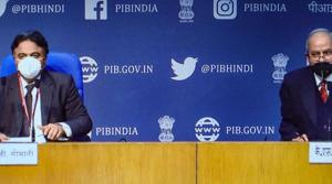 Drugs Controller General of India (DCGI) Dr V G Somani during a press conference to announce the approval of Oxford COVID-19 vaccine Covishield, manufactured by the Serum Institute, and indigenously developed Covaxin of Bharat Biotech for restricted emergency use in the country, in New Delhi.(PTI) Drugs Controller General of India (DCGI) Dr V G Somani during a press conference to announce the approval of Oxford COVID-19 vaccine Covishield, manufactured by the Serum Institute, and indigenously developed Covaxin of Bharat Biotech for restricted emergency use in the country, in New Delhi.(PTI)