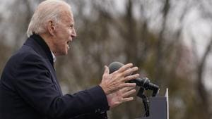 A file photo of President-elect Joe Biden speaking at a drive-in event in Atlanta.(AP/ FILE) A file photo of President-elect Joe Biden speaking at a drive-in event in Atlanta.(AP/ FILE)