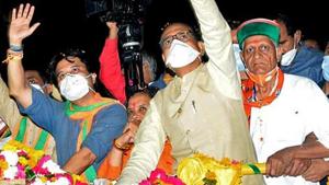 The two ministers inducted into Shivraj Singh Chouhan’s Cabinet on Sunday are Jyotiraditya Scindia loyalists who had to quit their posts earlier last year.(ANI Photo/Representational) The two ministers inducted into Shivraj Singh Chouhan’s Cabinet on Sunday are Jyotiraditya Scindia loyalists who had to quit their posts earlier last year.(ANI Photo/Representational)
