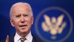 US President-elect Joe Biden delivers remarks at his transition headquarters in Wilmington, Delaware, US.(Reuters) US President-elect Joe Biden delivers remarks at his transition headquarters in Wilmington, Delaware, US.(Reuters)