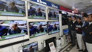 The Ministry of Information and Broadcasting said the channels across Doordarshan and Akashvani clocked over a billion digital views and over six billion digital watch minutes in the year.(Vipin Kumar/HT representative image) The Ministry of Information and Broadcasting said the channels across Doordarshan and Akashvani clocked over a billion digital views and over six billion digital watch minutes in the year.(Vipin Kumar/HT representative image)