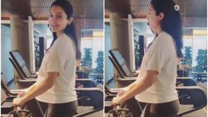 Anushka Sharma sweats it out in a gym. Anushka Sharma sweats it out in a gym.