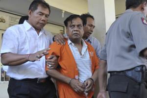 Indian gangster Rajendra Nikalje and three others were sentenced to two years’ imprisonment.(REUTERS) Indian gangster Rajendra Nikalje and three others were sentenced to two years’ imprisonment.(REUTERS)