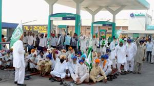 Thousands of farmers, mainly from Punjab, Haryana and western Uttar Pradesh, are protesting at Delhi borders for over a month against the Centre’s three laws(PTI) Thousands of farmers, mainly from Punjab, Haryana and western Uttar Pradesh, are protesting at Delhi borders for over a month against the Centre’s three laws(PTI)
