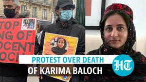 <p>A protest was held over the death of human rights activist Karima Baloch outside the Canadian embassy in France's Paris. Protestors demanded a thorough investigation into the mysterious death of Karima. Baloch, Pashtun, Hazara & French citizens chanted slogans against the Pakistan government. Karima Baloch, also known as Mehrab, was a prominent Baloch voice. She was found dead in Canada's Toronto on 22 December 2020. Her body was found near Lake Ontario two days after her disappearance. Toronto police said they don't consider her death to be suspicious. Watch the full video for more.</p> <p>A protest was held over the death of human rights activist Karima Baloch outside the Canadian embassy in France's Paris. Protestors demanded a thorough investigation into the mysterious death of Karima. Baloch, Pashtun, Hazara & French citizens chanted slogans against the Pakistan government. Karima Baloch, also known as Mehrab, was a prominent Baloch voice. She was found dead in Canada's Toronto on 22 December 2020. Her body was found near Lake Ontario two days after her disappearance. Toronto police said they don't consider her death to be suspicious. Watch the full video for more.</p>