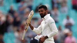India's KL Rahul acknowledges the applause of the crowd after being dismissed.(REUTERS) India's KL Rahul acknowledges the applause of the crowd after being dismissed.(REUTERS)