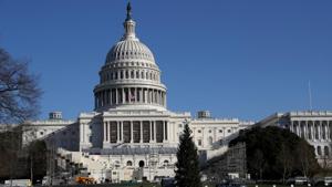 FILE PHOTO: Construction for the upcoming presidential inauguration ceremony is seen outside of the U.S. Capitol Building in Washington, U.S. REUTERS/Leah Millis/File Photo FILE PHOTO: Construction for the upcoming presidential inauguration ceremony is seen outside of the U.S. Capitol Building in Washington, U.S. REUTERS/Leah Millis/File Photo