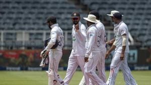 Sri Lanka's players leave the field at the end of play on the third day of the second cricket test match between South Africa and Sri Lanka at Wanderers stadium in Johannesburg, South Africa, Tuesday, Jan. 5, 2021. South Africa beat Sri Lanka by 10 wickets. (AP Photo/Themba Hadebe)(AP) Sri Lanka's players leave the field at the end of play on the third day of the second cricket test match between South Africa and Sri Lanka at Wanderers stadium in Johannesburg, South Africa, Tuesday, Jan. 5, 2021. South Africa beat Sri Lanka by 10 wickets. (AP Photo/Themba Hadebe)(AP)