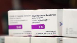 Doses of the COVID-19 vaccine developed by Oxford University and U.K.-based drugmaker AstraZeneca at the Princess Royal Hospital in Haywards Heath, England (Gareth Fuller/Pool via AP) Doses of the COVID-19 vaccine developed by Oxford University and U.K.-based drugmaker AstraZeneca at the Princess Royal Hospital in Haywards Heath, England (Gareth Fuller/Pool via AP)
