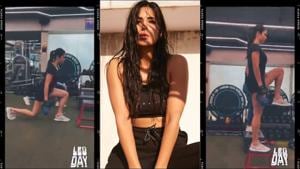 Katrina’s Wednesday workout is leg day at gym, sweats it out to Kanye West’s song(Instagram/katrinakaif) Katrina’s Wednesday workout is leg day at gym, sweats it out to Kanye West’s song(Instagram/katrinakaif)